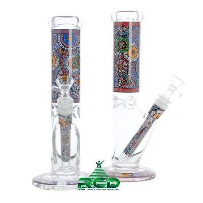 WATER PIPE CYLINDER FLOWERY MOZAIC WP12085 1CT